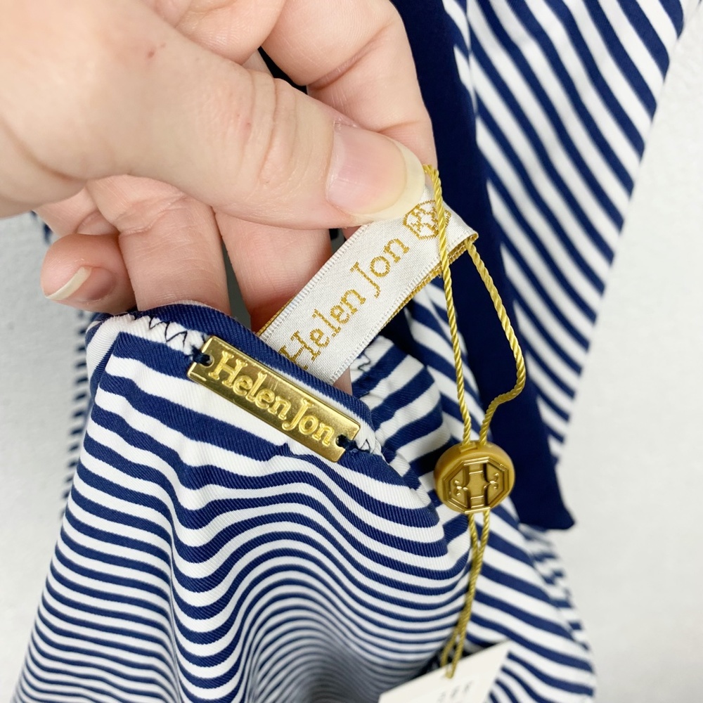 Helen Jon | Seaside One Piece Swimsuit Blue White Stripe - Picture 5 of 7